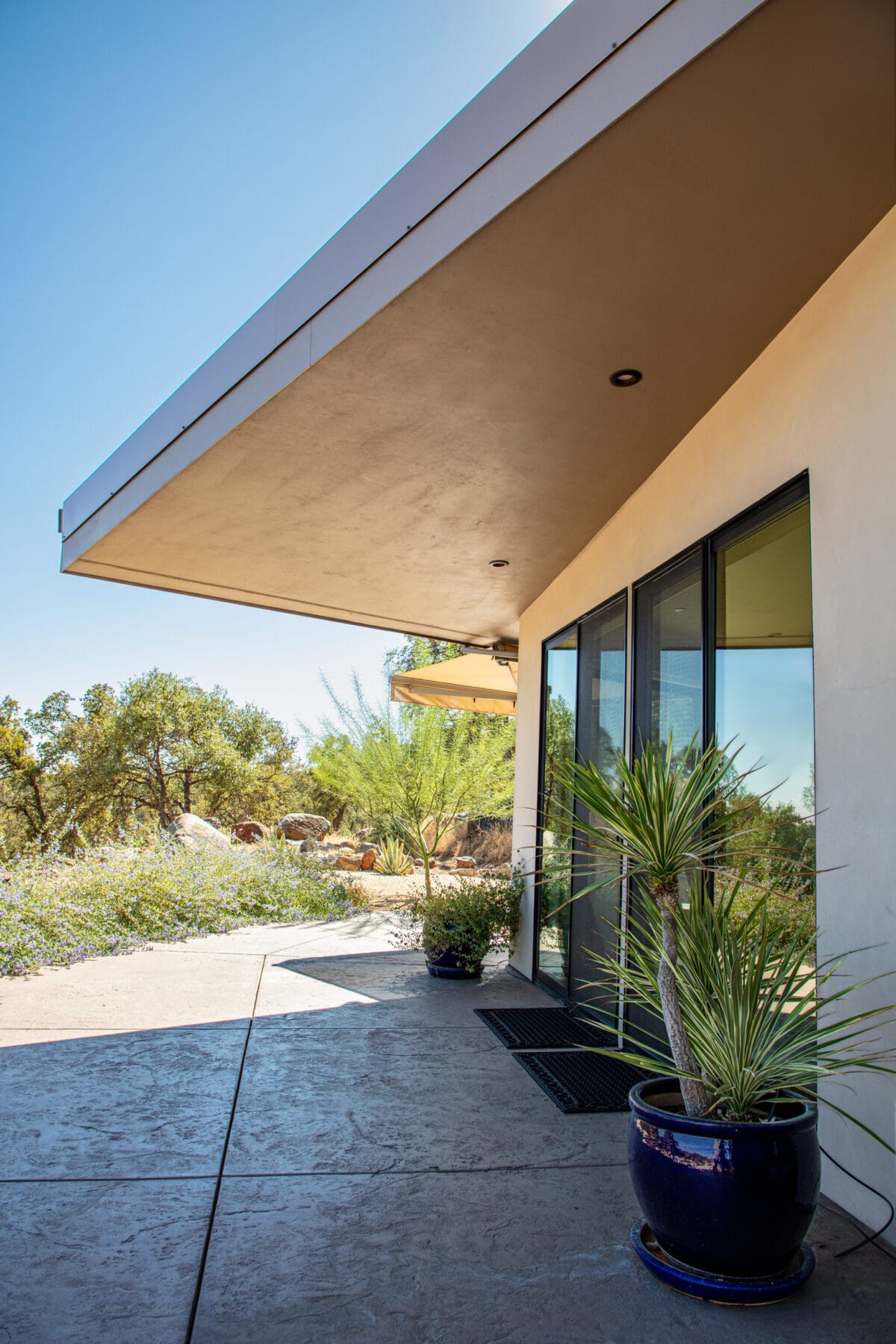 Outside eaves
